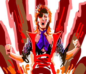 David Bowie goes Super Sayan. 