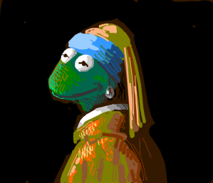 The Frog with the pearl earring