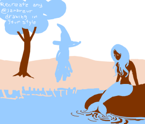 Recreate any @janbreur drawing in your style PIO