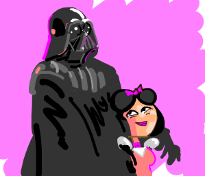 Darth Vader and Ella are in love.