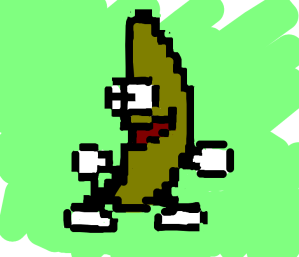 Dancing pixels banana